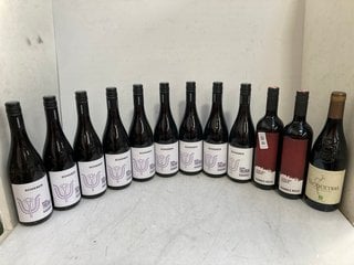 Lot 46  
            Marchington SR17 - Delivery or Collection 

                
12 X ASSORTED WINES TO INCLUDE SCHIEBER KADARKA DRY RED WINE 75CL 12.5% VOL (WE O...