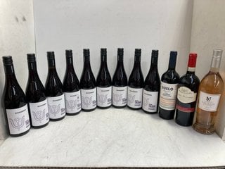 Lot 53  
            Marchington SR17 - Delivery or Collection 

                
12 X ASSORTED WINES TO INCLUDE HACIENDA UVANIS GARNACHA 2023 DRY ROSE WINE 75CL 1...