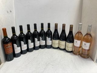 Lot 58  
            Marchington SR17 - Delivery or Collection 

                
12 X ASSORTED WINES TO INCLUDE HACIENDA UVANIS GARNACHA 2023 DRY ROSE WINE 75CL 1...