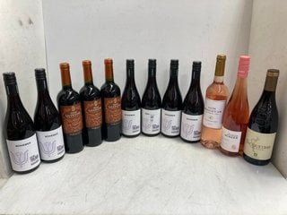 Lot 59  
            Marchington SR17 - Delivery or Collection 

                
12 X ASSORTED WINES TO INCLUDE DON SILVESTRE CARMENERE 2022 DRY RED WINE 75CL 13%...