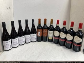 Lot 64  
            Marchington SR17 - Delivery or Collection 

                
12 X ASSORTED WINES TO INCLUDE CASATO DEI MEDICI RICCARDI 2023 DRY RED WINE 75CL ...