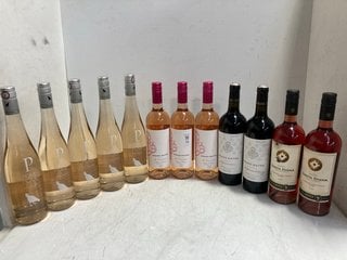 Lot 73  
            Marchington SR17 - Delivery or Collection 

                
12 X ASSORTED WINES TO INCLUDE RESERVA SANTA DIGNA CABERNET SAUVIGNON ROSE 2023 7...