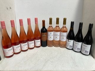 Lot 7  
            Marchington SR17 - Delivery or Collection 

                
12 X ASSORTED WINES TO INCLUDE SEM RESERVAS CASA SANTOS LIMA ROSE WINE 2024 75CL ...