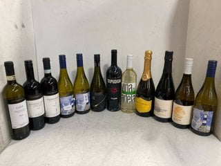 Lot 86  
            Marchington SR17 - Delivery or Collection 

                
12 X ASSORTED WINES TO INCLUDE SANDRIDGE BARTON EXTRA BRUT CLASSIC CUVEE 2022 75C...