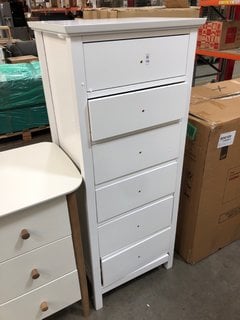 Lot 106  
            Marchington SR10 - Delivery or Collection 

                
JOHN LEWIS & PARTNERS WILTON 6 DRAWER TALLBOY CHEST IN WHITE - ORIGINAL RRP £237:...