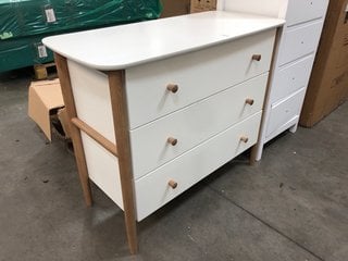 Lot 107  
            Marchington SR10 - Delivery or Collection 

                
JOHN LEWIS & PARTNERS BONN 3 DRAWER CHEST IN WHITE AND ASH FINISH: LOCATION - B7