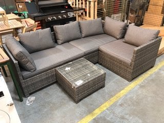 Lot 115  
            Marchington SR10 - Delivery or Collection 

                
JOHN LEWIS & PARTNERS ALORA MODULAR GARDEN LOUNGE SET IN MIX GREY RATTAN - ORIGIN...
