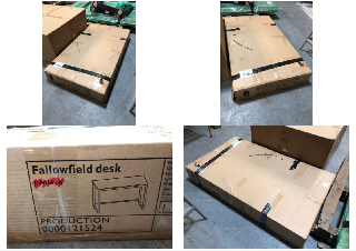 Lot 128  
            Marchington SR10 - Delivery or Collection 

                
JOHN LEWIS & PARTNERS FALLOWFIELD DESK IN NATURAL AND BLACK - ORIGINAL RRP £198: ...