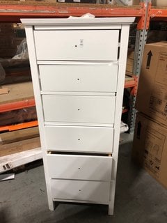 Lot 143  
            Marchington SR10 - Delivery or Collection 

                
JOHN LEWIS & PARTNERS WILTON 6 DRAWER TALLBOY CHEST IN WHITE - ORIGINAL RRP £237:...