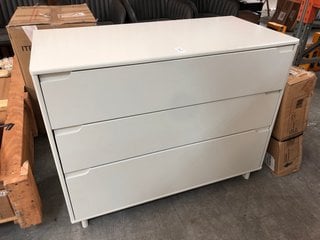 Lot 157  
            Marchington SR10 - Delivery or Collection 

                
JOHN LEWIS & PARTNERS FORMAT 3 DRAWER CHEST IN GREIGE: LOCATION - C8