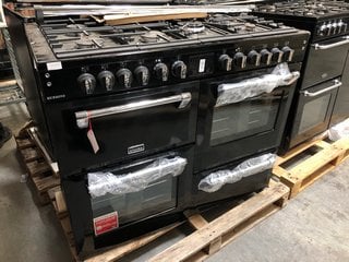 Lot 19  
            Marchington SR10 - Delivery or Collection 

                
STOVES RICHMOND DELUXE 110CM RANGE COOKER WITH GAS HOB IN BLACK : MODEL 110DF - O...