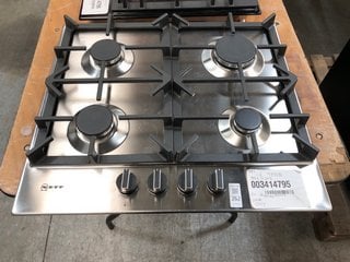 Lot 262  
            Marchington SR10 - Delivery or Collection 

                
NEFF 60CM FOUR BURNER GAS HOB: MODEL T26DS49N0 - ORIGINAL RRP £299: LOCATION - D2