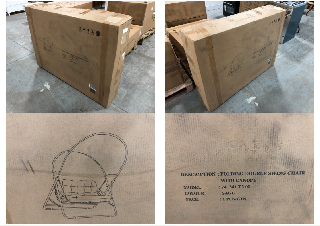 Lot 271  
            Marchington SR10 - Delivery or Collection 

                
MGS FOLDING DOUBLE SWING CHAIR WITH CANOPY IN SAGE: LOCATION - D2