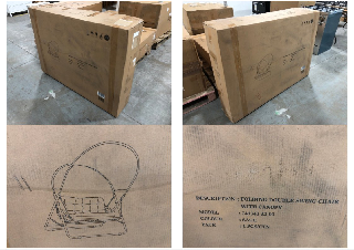 Lot 272  
            Marchington SR10 - Delivery or Collection 

                
MGS FOLDING DOUBLE SWING CHAIR WITH CANOPY IN SAGE: LOCATION - D2