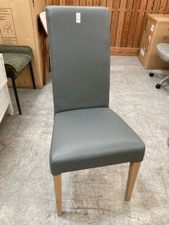 Lot 282  
            Marchington SR10 - Delivery or Collection 

                
JOHN LEWIS & PARTNERS SLENDER DINING CHAIR IN SLATE GREY FAUX LEATHER - ORIGINAL ...