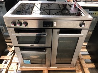 Lot 2  
            Marchington SR10 - Delivery or Collection 

                
BELLING FARMHOUSE 90CM ELECTRIC RANGE COOKER WITH INDUCTION HOB: MODEL 90EI - ORI...