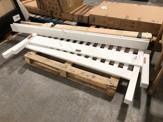 Lot 310  
            Marchington SR10 - Delivery or Collection 

                
JOHN LEWIS & PARTNERS WILTON KING SIZE BED FRAME IN WHITE - ORIGINAL RRP £398: LO...