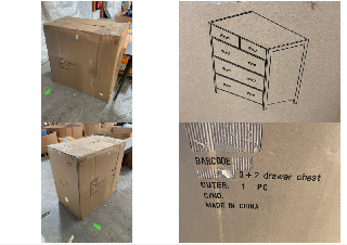 Lot 320  
            Marchington SR10 - Delivery or Collection 

                
CONTEMPORARY STYLE 5 DRAWER CHEST IN NATURAL WOOD AND BRASS FINISH: LOCATION - A3