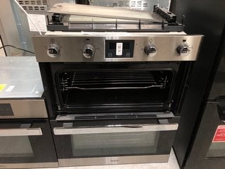 Lot 32  
            Marchington SR10 - Delivery or Collection 

                
BELLING BUILT IN DOUBLE ELECTRIC OVEN IN BLACK AND STAINLESS STEEL: LOCATION - B3