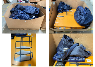 Lot 330  
            Marchington SR10 - Delivery or Collection 

                
PALLET OF ASSORTED ITEMS TO INCLUDE INFLATABLE AIR BED AND BOLTLESS WORKSHOP/GARA...