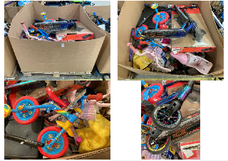 Lot 337  
            Marchington SR10 - Delivery or Collection 

                
PALLET OF ASSORTED ITEMS TO INCLUDE PAW PATROL KIDS FIRST BIKE AND PLASTIC CAR CR...