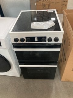 Lot 383  
            Marchington SR10 - Delivery or Collection 

                
HISENSE DOUBLE ELECTRIC COOKER WITH INDUCTION HOB : MODEL HDCEC5C10W - ORIGINAL R...