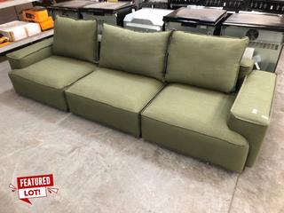 Lot 39  
            Marchington SR10 - Delivery or Collection 

                
JOHN LEWIS & PARTNERS BORDER MODULAR STYLE GRAND 4 SEATER SOFA IN OLIVE RELAXED L...
