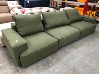 Lot 40  
            Marchington SR10 - Delivery or Collection 

                
JOHN LEWIS & PARTNERS BORDER MODULAR STYLE GRAND 4 SEATER SOFA IN OLIVE RELAXED L...