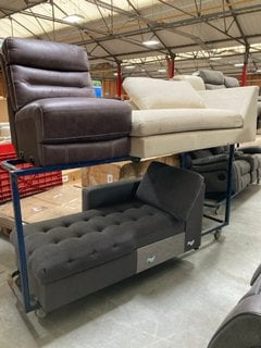 Lot 413  
            Marchington SR10 - Collection 

                
(COLLECTION ONLY) QTY OF ASSORTED DFS SOFA COMPONENTS TO INCLUDE CHAISE SOFA SECT...