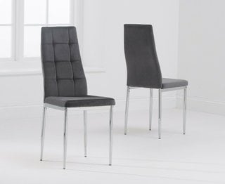 Lot 417  
            Marchington SR10 - Delivery or Collection 

                
ANGELO GREY VELVET DINING CHAIR - ORIGINAL RRP £160: LOCATION - A2