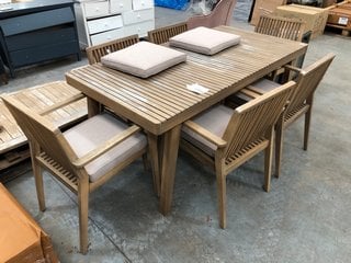 Lot 487  
            Marchington SR10 - Delivery or Collection 

                
JOHN LEWIS & PARTNERS MONA 6 SEATER GARDEN DINING SET IN NATURAL - ORIGINAL RRP £...