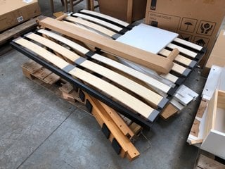 Lot 493  
            Marchington SR10 - Delivery or Collection 

                
PALLET OF ASSORTED JOHN LEWIS & PARTNERS BED FRAME COMPONENTS: LOCATION - D7 (KER...