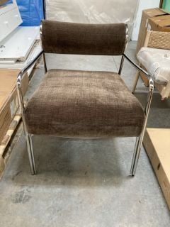 Lot 499  
            Marchington SR10 - Delivery or Collection 

                
JOHN LEWIS & PARTNERS HOXTON ARMCHAIR IN CHOCOLATE FABRIC - ORIGINAL RRP £348: LO...