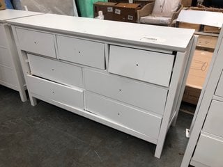 Lot 513  
            Marchington SR10 - Delivery or Collection 

                
JOHN LEWIS & PARTNERS WILTON 7 DRAWER WIDE CHEST IN WHITE - ORIGINAL RRP £448: LO...