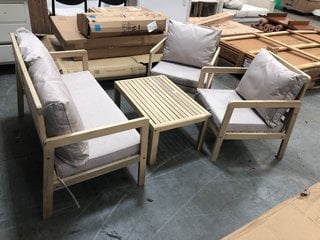 Lot 520  
            Marchington SR10 - Delivery or Collection 

                
JOHN LEWIS & PARTNERS ANYDAY GARDEN LOUNGE SET IN NATURAL - ORIGINAL RRP £548: LO...