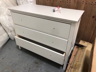 Lot 523  
            Marchington SR10 - Delivery or Collection 

                
JOHN LEWIS & PARTNERS WILTON 3 DRAWER CHEST IN LINEN FINISH - ORIGINAL RRP £278: ...