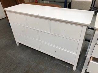 Lot 55  
            Marchington SR10 - Delivery or Collection 

                
JOHN LEWIS & PARTNERS 7 DRAWER CHEST IN WHITE - ORIGINAL RRP £449: LOCATION - B5