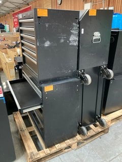 Lot 577  
            Marchington SR10 - Delivery or Collection 

                
PALLET OF ASSORTED TOOL CHESTS IN BLACK: LOCATION - A5 (KERBSIDE PALLET DELIVERY)