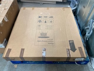 Lot 591  
            Marchington SR10 - Delivery or Collection 

                
JOHN LEWIS & PARTNERS ALORA ROUND 4 SEATER GARDEN DINING TABLE IN BROWN RATTAN - ...