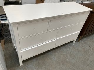 Lot 606  
            Marchington SR10 - Delivery or Collection 

                
JOHN LEWIS & PARTNERS WILTON 7 DRAWER WIDE CHEST IN WHITE - ORIGINAL RRP £448: LO...
