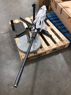 Lot 660  
            Marchington SR10 - Delivery or Collection 

                
3 X ASSORTED JOHN LEWIS & PARTNERS PARASOL BASES AND 1 X JOHN LEWIS & PARTNERS PA...