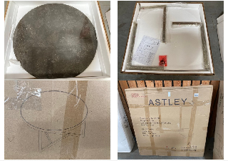 Lot 69  
            Marchington SR10 - Delivery or Collection 

                
CULLEN ROUND COFFEE TABLE IN MATTE CHAMPAGNE FRAME FINISH - ORIGINAL RRP £435: LO...