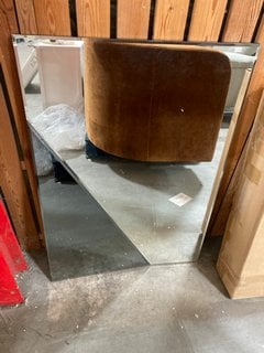 Lot 70  
            Marchington SR10 - Delivery or Collection 

                
FACET MODERN STYLE LARGE RECTANGULAR WALL MIRROR IN FRAMELESS DESIGN FINISH: LOCA...