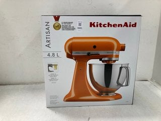 Lot 1005  
            Marchington SR13 - Parcel Delivery Only 

                
KITCHEN AID ARTISAN 4.8L STAND MIXER IN ORANGE-ORIGINAL RRP £499.00: LOCATION - F5