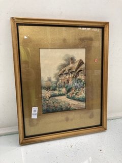 Lot 1030  
            Marchington SR13 - Parcel Delivery Only 

                
EARLY 20TH CENTURY WATERCOLOUR SIGNED MY MARK COOK, FRAMED AND GLAZED, 'COTTAGE G...