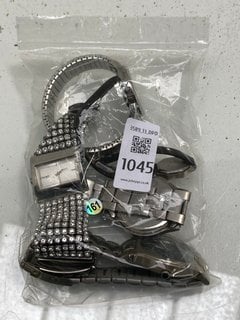 Lot 1045  
            Marchington SR13 - Parcel Delivery Only 

                
FIVE ASSORTED BRANDED WRISTATCHES COMPRISING: MAINE, SEKONDA, TIMEX, DKNY AND LOR...