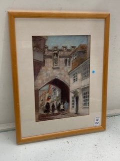 Lot 1112  
            Marchington SR13 - Parcel Delivery Only 

                
BRITISH WATERCOLOUR, 20TH CENTURY SCHOOL, SALISBURY WEST GATE, SIGNED BERYL KENNI...