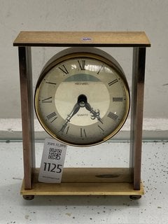 Lot 1125  
            Marchington SR13 - Parcel Delivery Only 

                
VINTAGE METAMEC BRASS FRAMED MANTEL CLOCK: LOCATION - F1
