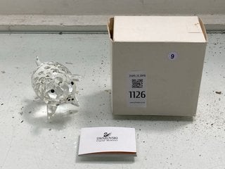 Lot 1126  
            Marchington SR13 - Parcel Delivery Only 

                
A BOXED SWAROVSKI CHRYSTAL SCULTPURE OF A PIG: LOCATION - F1