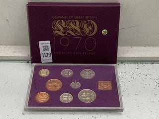 Lot 1129  
            Marchington SR13 - Parcel Delivery Only 

                
1970 COINS OF GREAT BRITAIN AND NORTHERN IRELAND SET, BRILLIANT AND UNCIRCULATED ...
